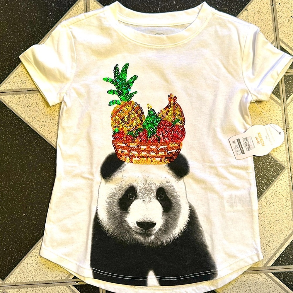 Wonder nation girls shirt with sequins design